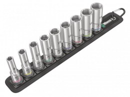 Wera Belt B Deep 1 Socket Set of 9 Metric 3/8in Drive £63.99